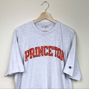 Vintage 90’s Champion Princeton University Ivy League Spellout Logo T-shirt